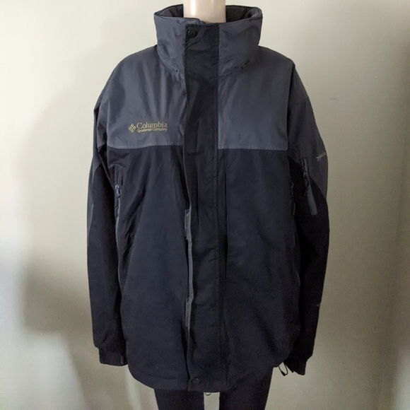 Columbia Titanium Omni Tech waterproof jacket coat, men's large - Picture 2 of 11